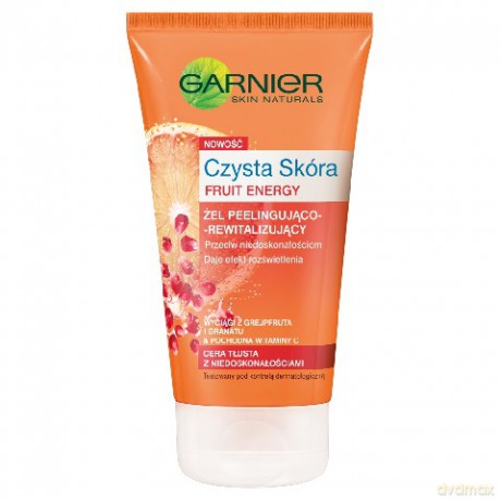 Garnier Czysta skóra Fruit Energy żel do twarzy peelingująco-rewitalizujący