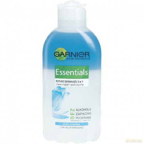 Garnier Essentials płyn do demakijażu 2w1, skóra wrażliwa, 2-fazowy