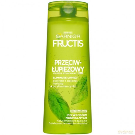 Garnier Fructis szampon 2w1 przeciwłupieżowy do włosów normalnych 400 ml
