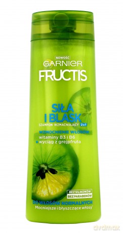 Garnier Fructis szampon 2w1 siła i blask włosy normalne 400 ml