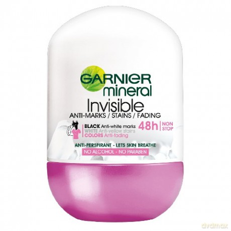 Garnier Mineral Invisible dezodorant Color (roll-on) 50 ml