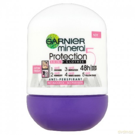Garnier Mineral Protection "5" dezodorant Cotton Fresh (roll-on)