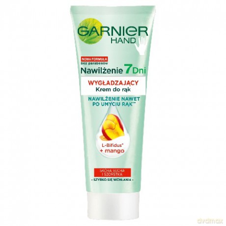 Garnier Nawilżenie 7 Dni krem do rąk wygładzający, Mango 100 ml