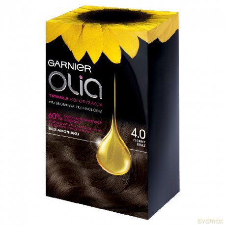 Garnier Olia farba nr 4.0 ciemny brąz