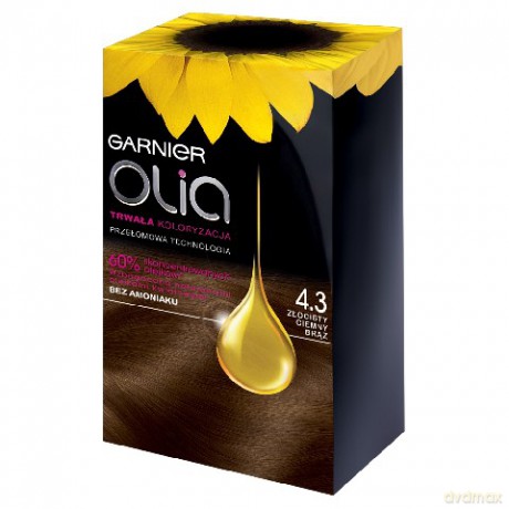 Garnier Olia farba nr 4.3 złocisty ciemny brąz
