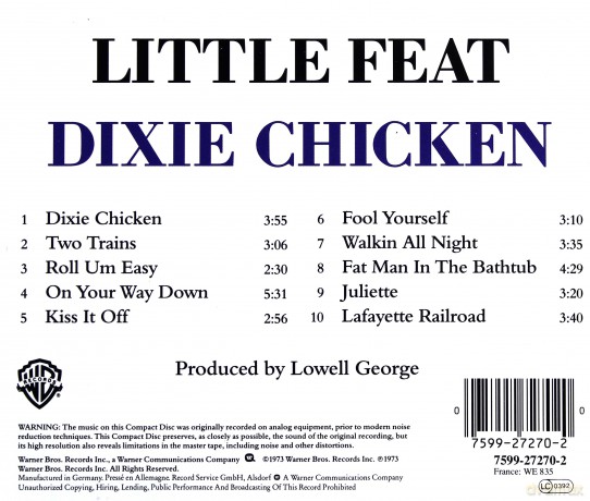Little Feat: Dixie Chicken [CD]