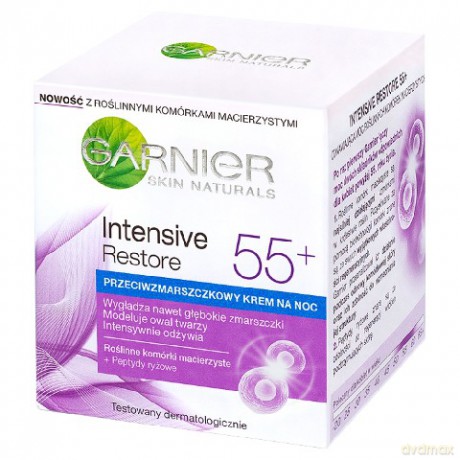 Garnier Skin Naturals Intensive Restore 55+ krem na noc przeciwzmarszczkowy
