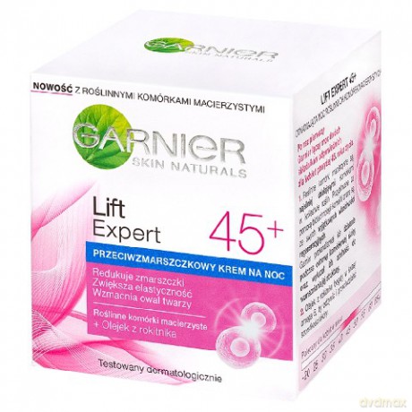 Garnier Skin Naturals Lift Expert 45+ krem na noc przeciwzmarszczkowy