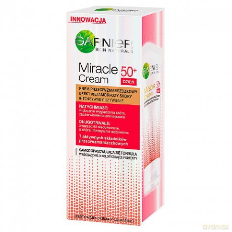 Garnier Skin Naturals Miracle Cream 50+ krem na dzień 50 ml