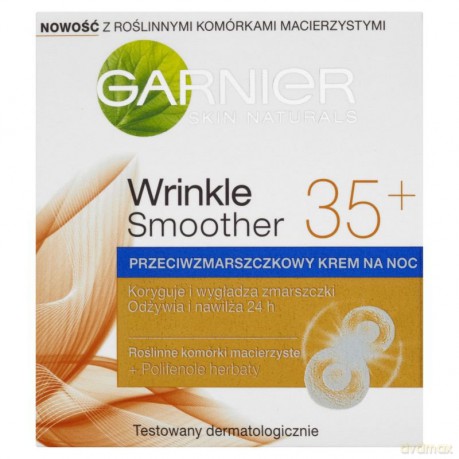 Garnier Skin Naturals Wrinkle Smoother 35+ krem na noc przeciwzmarszczkowy