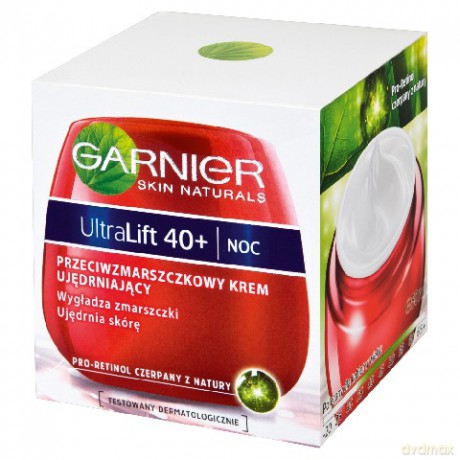 Garnier UltraLift krem na noc przeciwzmarszczkowo-ujędrniający z Pro-Retinolem 40+