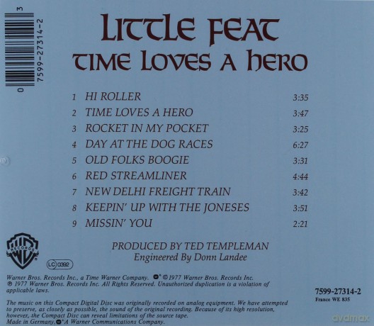 Little Feat: Time Loves A Hero [CD]