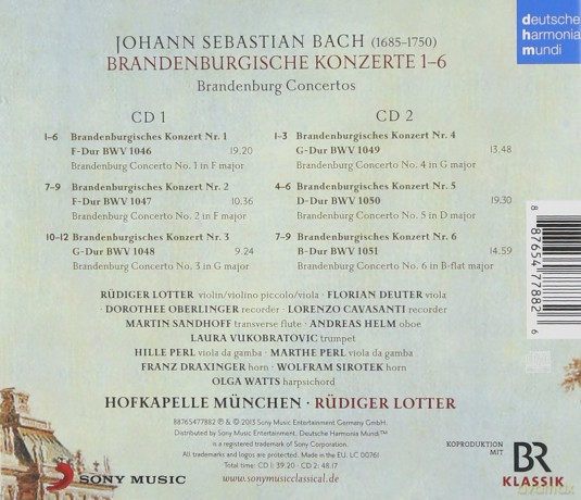 Hofkapelle Munchen: Bach: Brandenburgische Konzerte [2CD]