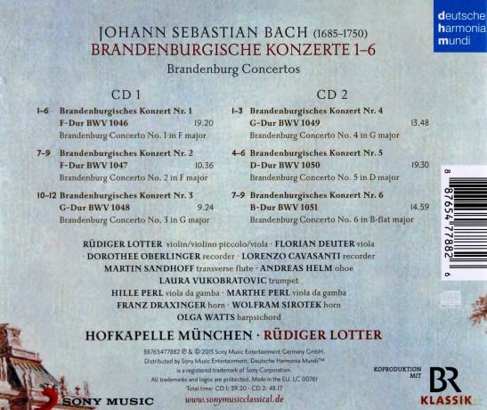 Hofkapelle Munchen: Bach: Brandenburgische Konzerte [2CD]