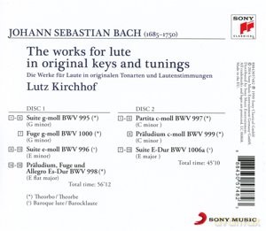 Lutz Kirchhof: Bach: Complete Works For Lute [2CD]