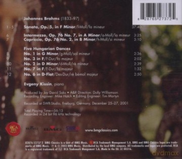 Evgeny Kissin: Brahms [CD]