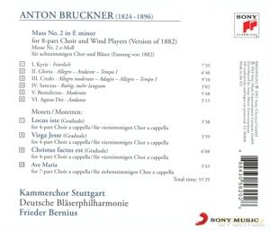 Frieder Bernius: Bruckner: Mass in E Minor; Motets [CD]