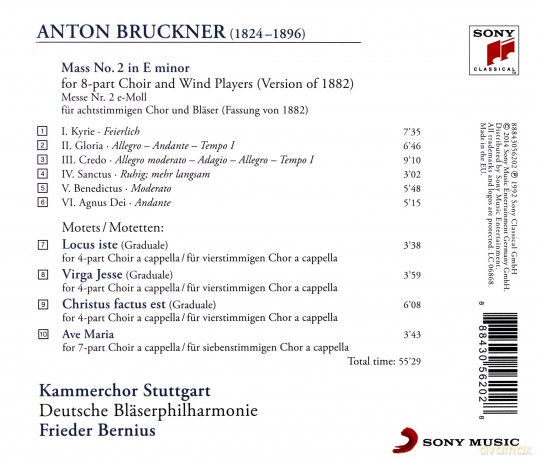 Frieder Bernius: Bruckner: Mass in E Minor; Motets [CD]
