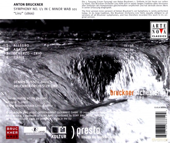 Dennis Russell Davies: Bruckner: Symphony No. 1 [CD]