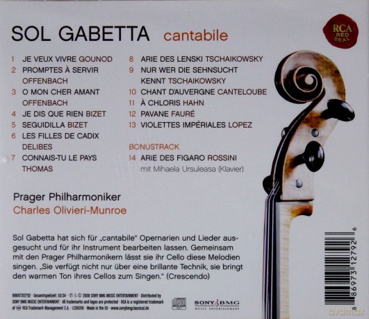Sol Gabetta: Cantabile [CD]