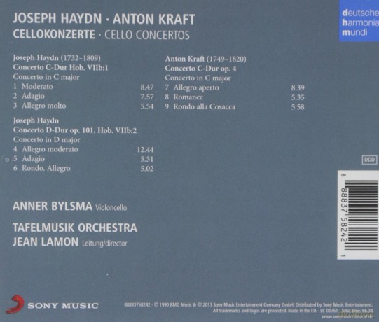 Anner Bylsma: Cello Concertos [CD]