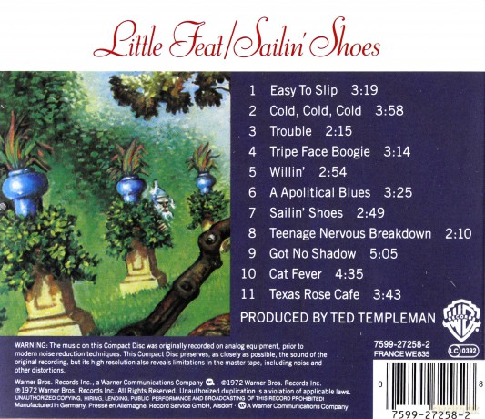 Little Feat: Sailin' Shoes [CD]
