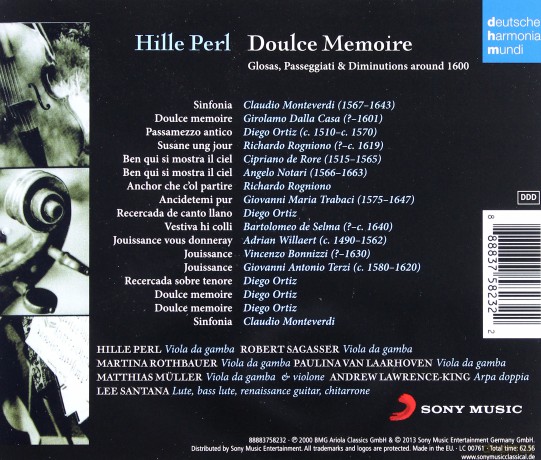 Hille Perl: Doulce Memoire [CD]