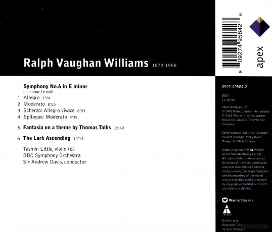 T. Little/A. Davis/Bbcso: Will: Sinfonie Nr.6/Lark Ascend [CD]