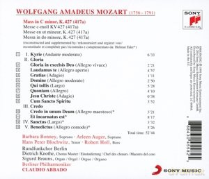 Claudio Abbado: Mozart: Great Mass in C Minor, K. 427 (417a) [CD]