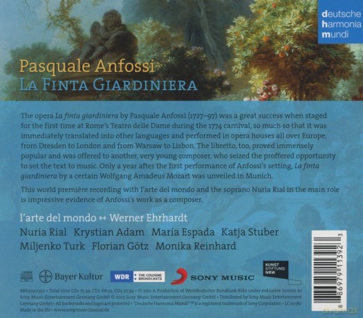 L'arte del mondo: Pasquale Anfossi: La finta giardiniera [3CD]