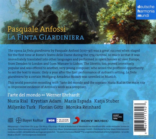 L'arte del mondo: Pasquale Anfossi: La finta giardiniera [3CD]