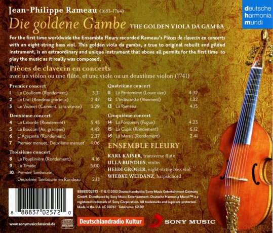 Ensemble Fleury: Rameau - Die goldene Gambe - The Golden Viola da Gamba [CD]