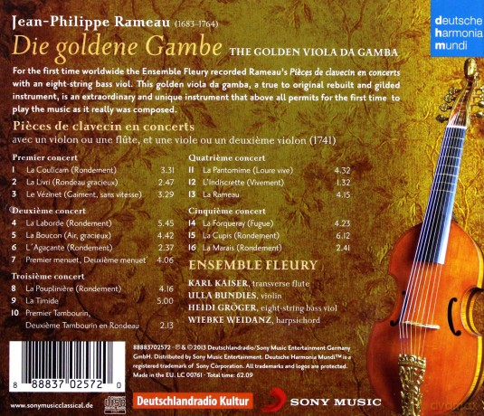 Ensemble Fleury: Rameau - Die goldene Gambe - The Golden Viola da Gamba [CD]