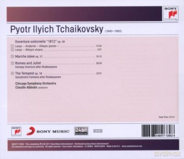 Claudio Abbado: Tchaikovsky: 1812 Overture, Op. 49; Marche Slave, Op. 31 [CD]