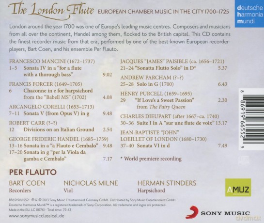 Bart Coen: The London Flute [CD]