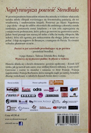 Czerwone i czarne - Stendhal (twarda) [KSIĄŻKA]