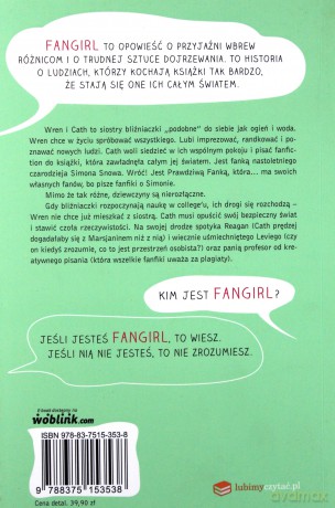 Fangirl - Rainbow Rowell [KSIĄŻKA]