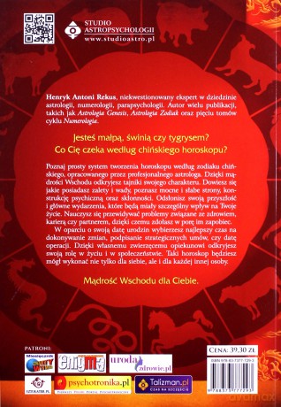 Horoskop chiński. Twój charakter i przyszłość według tradycyjnej mądrości wschodu - Henryk Antoni Rekus [KSIĄŻKA]