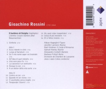 Lopez-Cobos/Orch.De Chambre De: Ross: Il Barbieri Di Siviglia [CD]