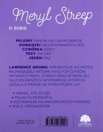 Meryl Streep o sobie - Lawrence Grobel [KSIĄŻKA]