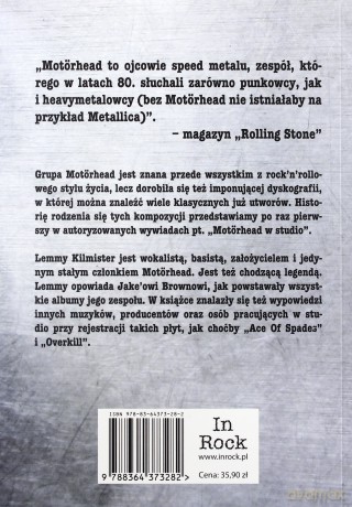 Motorhead w studio - Jake Brown, Lemmy Kilmister [KSIĄŻKA]