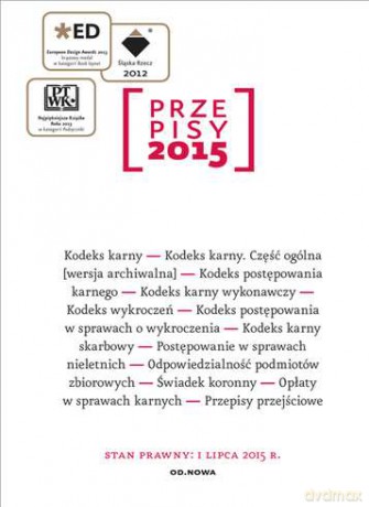 Przepisy 2015. Zbiór karny 01.07.2015 [KSIĄŻKA]