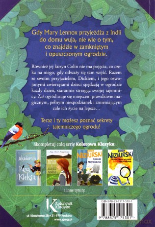 Tajemniczy ogród. Kolorowa klasyka - Frances Hodgson Burnett [KSIĄŻKA]