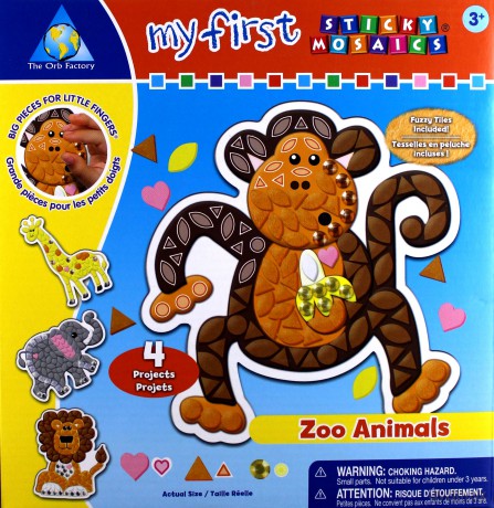 Zestaw do wyklejania. Zwierzęta z ZOO