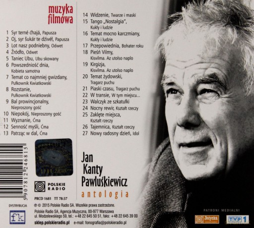 Jan Kanty Pawluśkiewicz: Muzyka filmowa vol. 11 Antologia [CD]