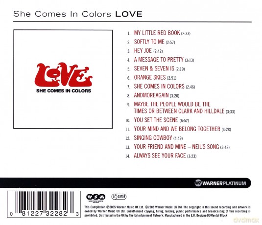 Love: She Comes In Colors. The Platinum Collection [CD]