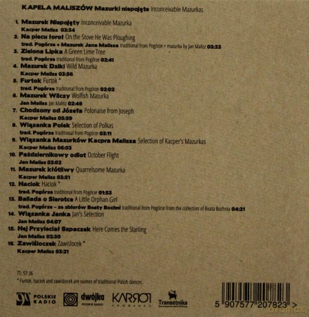 Kapela Maliszów: Mazurki Niepojęte [CD]