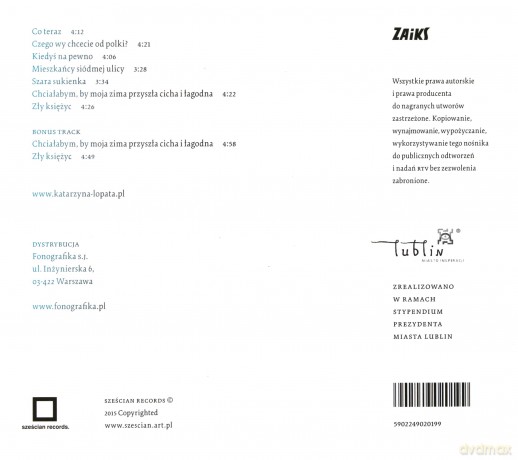 Katarzyna Łopata: Osiecką [CD]