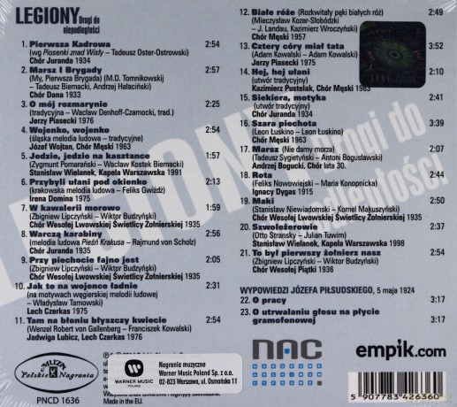 Legiony: Drogi Do Niepodległości [CD]