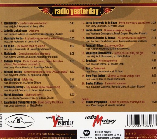 Radio Yesterday [CD]